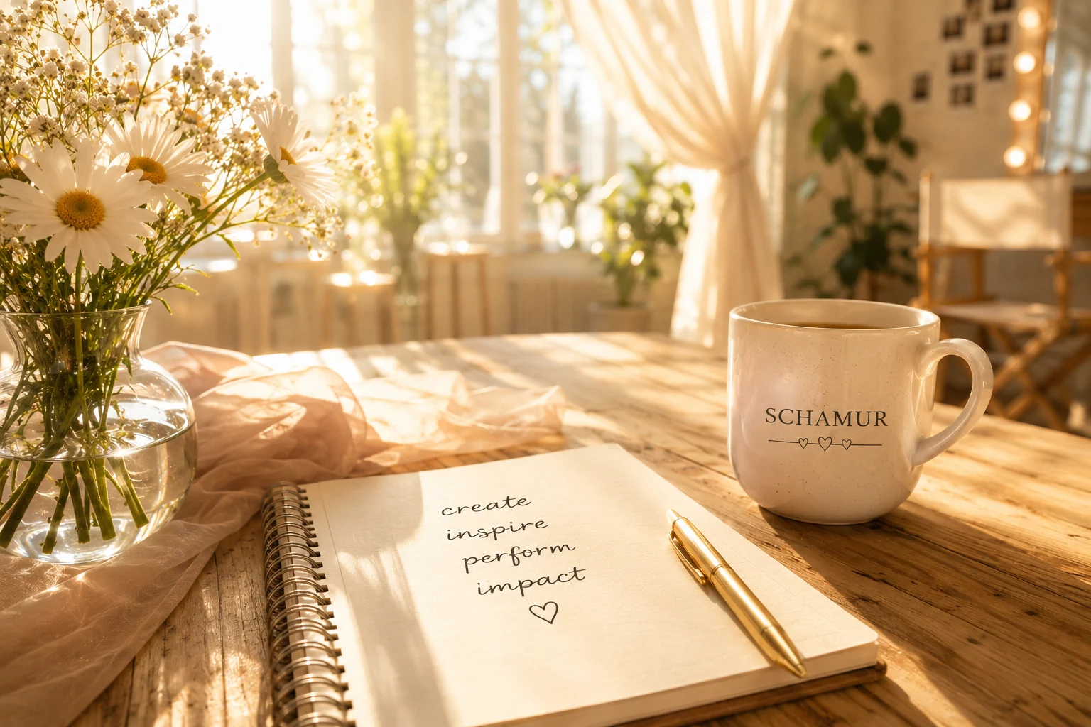 SCHAMUR Notizbuch und Tasse