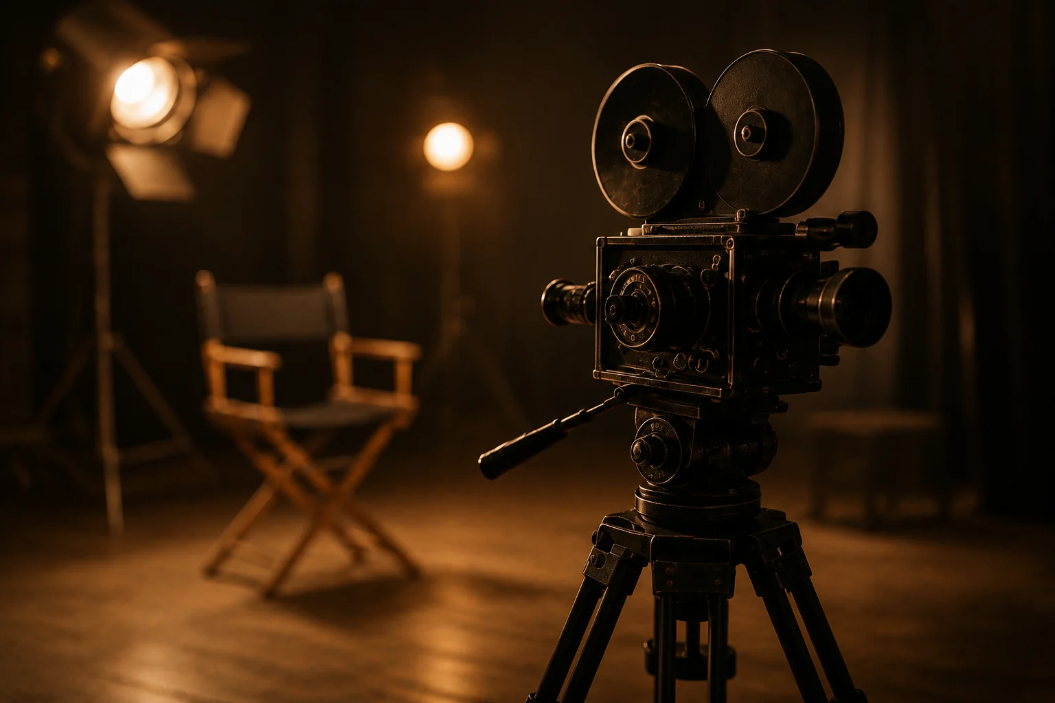 Filmkamera auf einem Set
